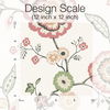 Dahlia Blooms Off White & Pink Wallpaper thumbnail 3
