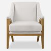 Evolve White Fabric Accent Chair, Furniture by Uttermost, 28.5" width x 35" height x 33" depth thumbnail 1