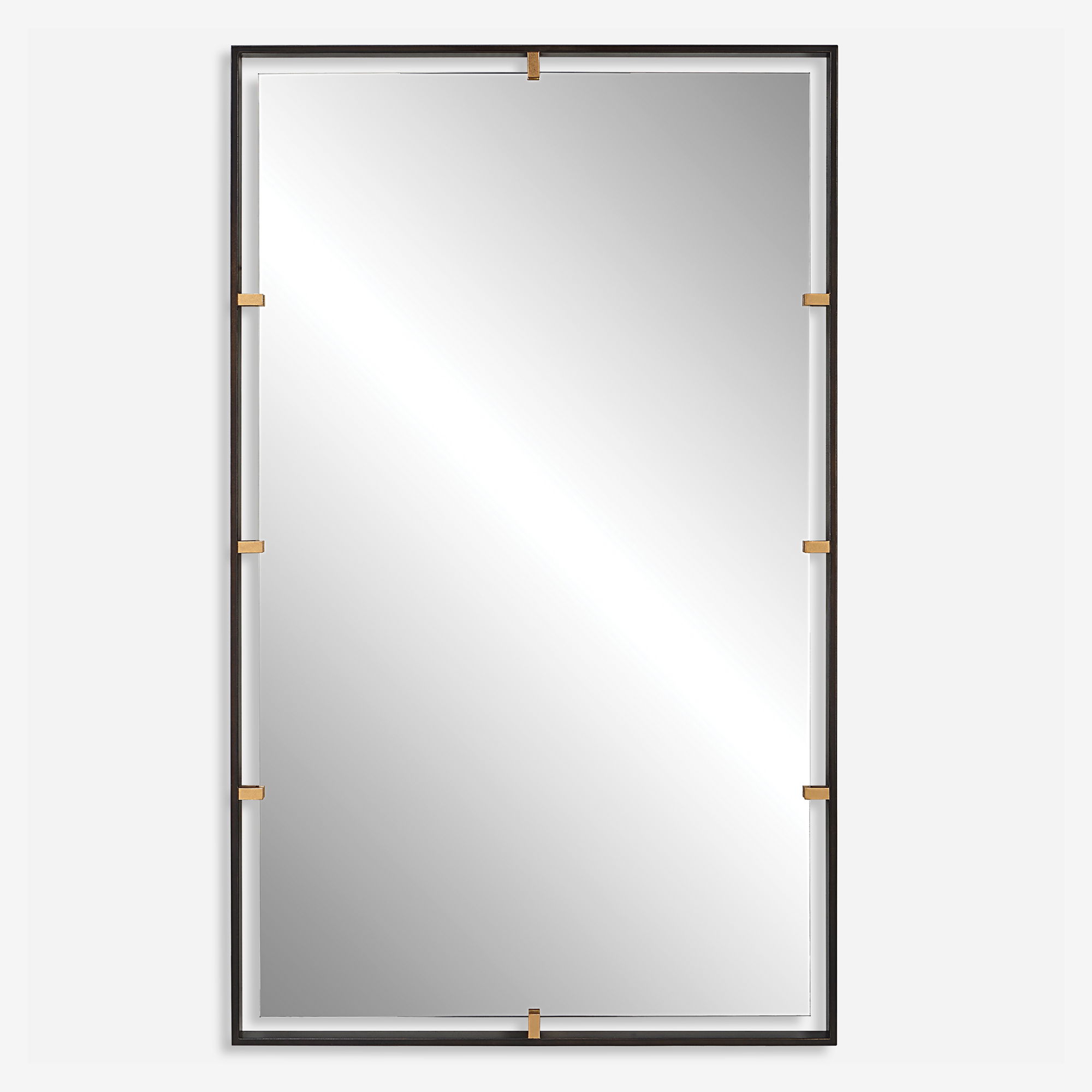 Egon Rectangular Bronze Mirror large image 