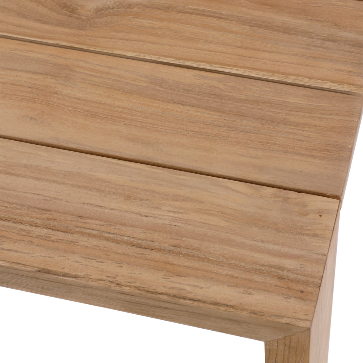 Zahara Outdoor Coffee Table Natural, by Dovetail, 56.2" width x 14.37" height x 31.5" depth View 4