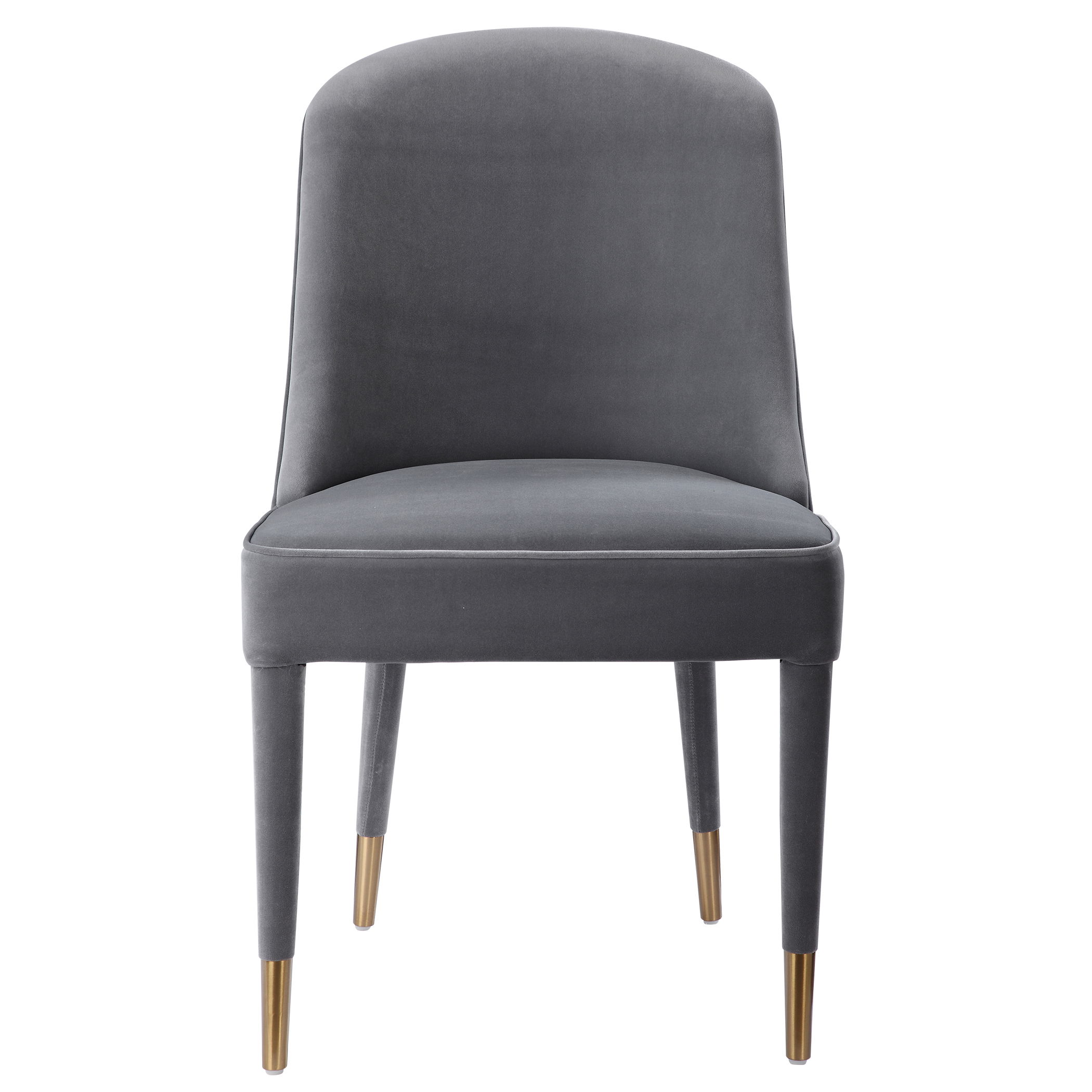 Brie Armless Chair, Gray, Set Of 2 large image 