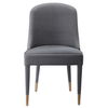 Brie Armless Chair, Gray, Set Of 2 thumbnail 0