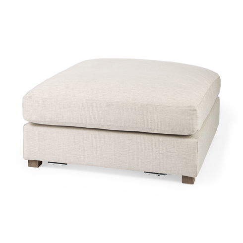 Valence  Beige Full Size Ottoman Sectional Piece