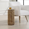 Echo Brass Drink Table, Side & End Table by Uttermost, 10.12" width x 22.5" height x 10.12" depth thumbnail 2