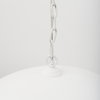 Doma 36' Round White Dome Pendant Light, by Mercana, 39" length x 39" width x 23" height thumbnail 6