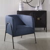 Jacobsen Denim Barrel Chair, Accent Chair by Uttermost, 27" width x 29" height x 27" depth thumbnail 2