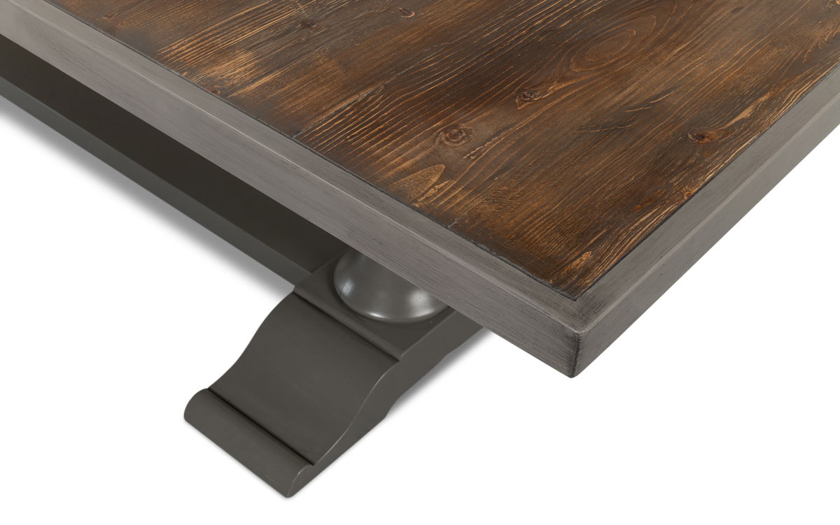 Rectangular Dining Table  As Shown, by Sarreid, 3'4" length x 9' width x 2'6" height View 12