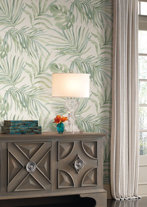 Paradise Palm Aloe Peel & Stick Wallpaper