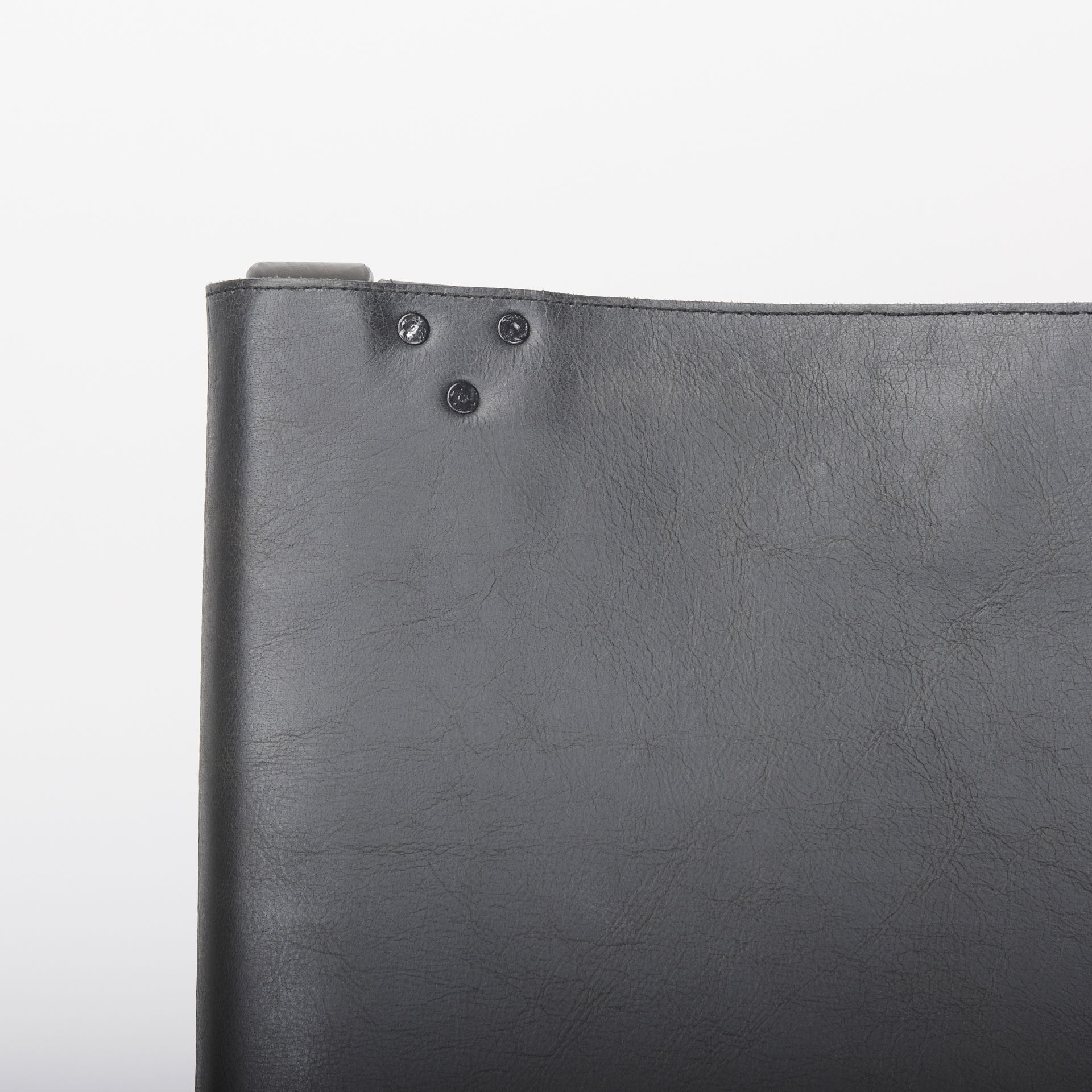 Elodie 24.4L x 33.9W x 30.7H Black Leather with Black Stain Beech Wood Frame Accent Chair, by Mercana, 24.41" length x 31.5" width x 30.71" height View 7