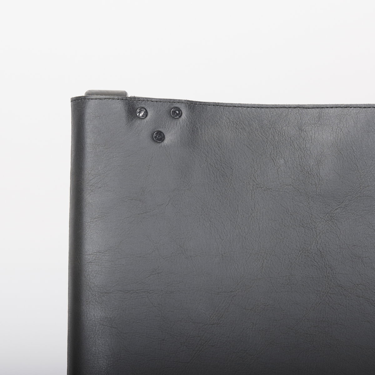 Elodie 24.4L x 33.9W x 30.7H Black Leather with Black Stain Beech Wood Frame Accent Chair, by Mercana, 24.41" length x 31.5" width x 30.71" height View 7