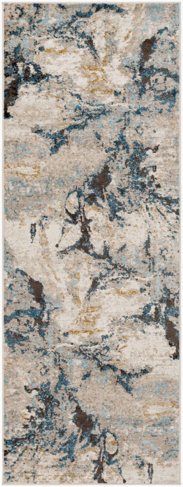Pertek Machine Woven Rug, by Surya, 7'2.61" length x 2'7.5" width