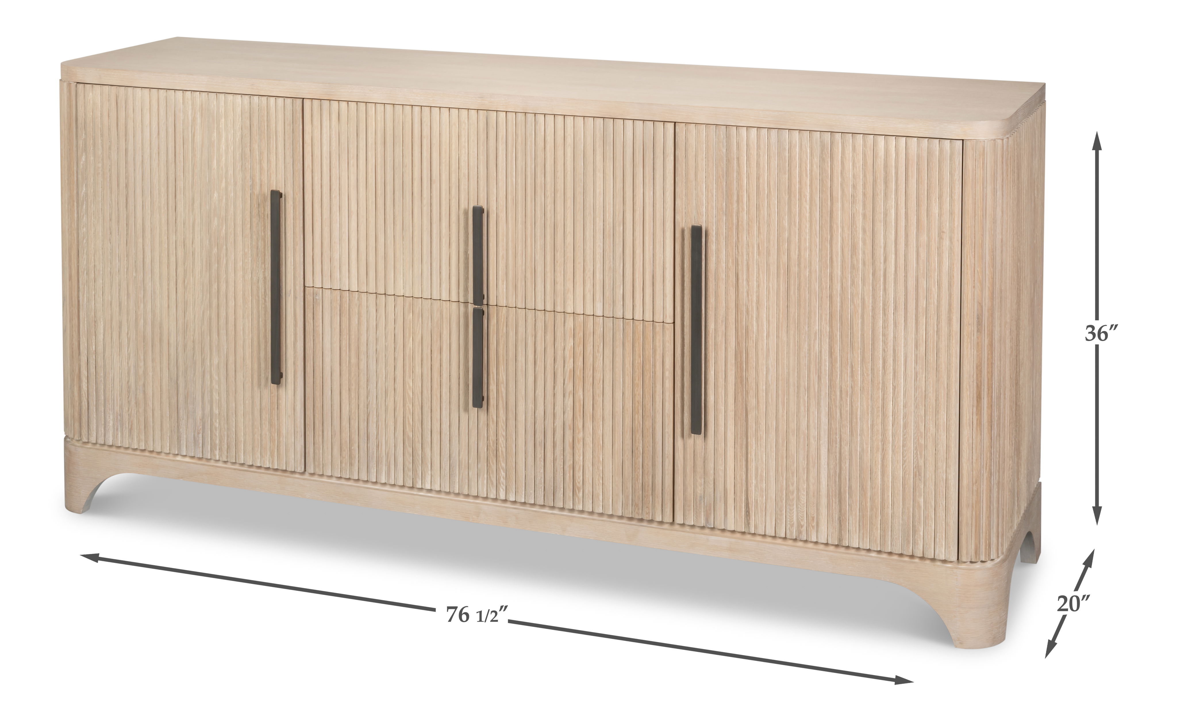 Topsail Credenza, Cabinets & Sideboard by Sarreid, 45659" length x 20" width x 36" height View 13