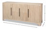 Topsail Credenza, Cabinets & Sideboard by Sarreid, 45659" length x 20" width x 36" height thumbnail 13