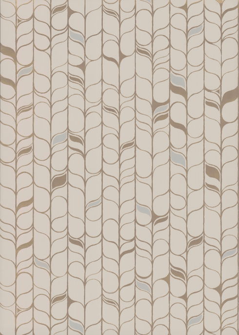Perfect Petals Beige & Gold Wallpaper