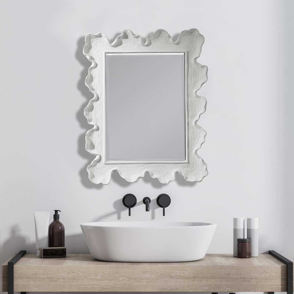 Sea Coral Coastal Mirror, by Uttermost, 27.12" width x 34.25" height x 2.5" depth View 9
