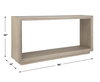 Prism Light Oak Console Table, by Uttermost, 60" width x 30" height x 14" depth thumbnail 3