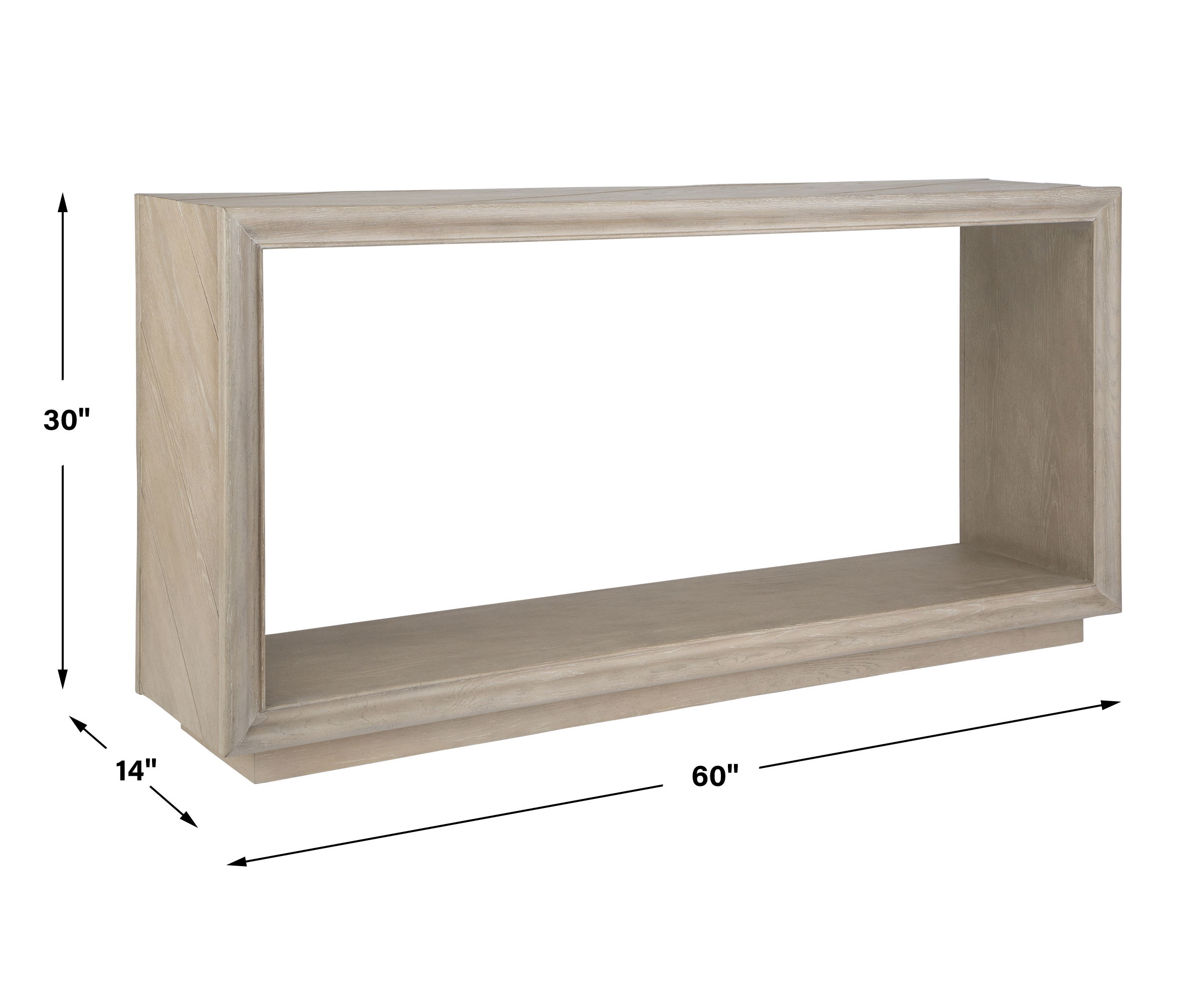 Prism Light Oak Console Table large image 