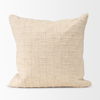 Jacory Cream Checker Textured Decorative Square Pillow Cover thumbnail 5