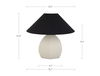 Keeley Table Lamp White, by Moe's Home, 15.75" width x 14.95" height x 15.75" depth thumbnail 4