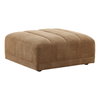 Magda Ottoman Brown, by Dovetail, 35.75" width x 17" height x 36.25" depth thumbnail 1