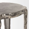Randy Textured Silver Nickel Cast Aluminum Metal Accent Table thumbnail 6