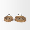Wheaton Light Brown Wood with Natural Jute Serving Trays thumbnail 3