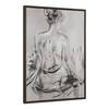 Evelyne, Painting by Renwil, 48" height x 2" depth thumbnail 2