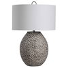 Cyprien Gray White Table Lamp, by Uttermost, 1'6" width x 2'4.25" height x 1'6" depth thumbnail 5