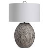Cyprien Gray White Table Lamp, by Uttermost, 18" width x 28.25" height x 18" depth thumbnail 5