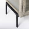 Arelius 20L x 18W x 26H Gray Wood with Black Metal Frame End/Side Table, Side & End Table by Mercana, 20" length x 18.75" width x 26" height thumbnail 12