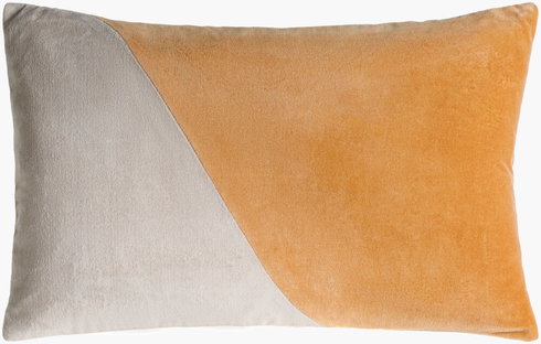 Cotton Velvet Lumbar Pillow