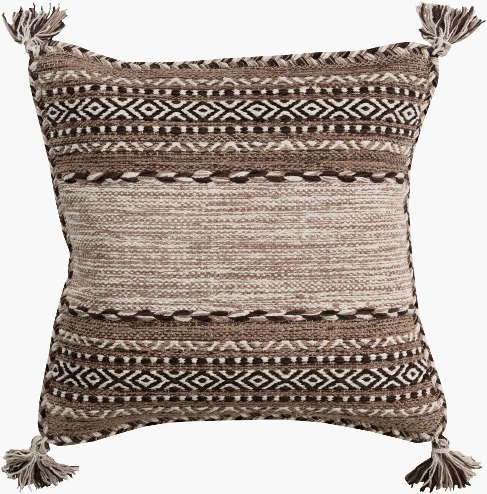 Trenza Accent Pillow, Decorative Pillow by Surya, 18" length x 18" width