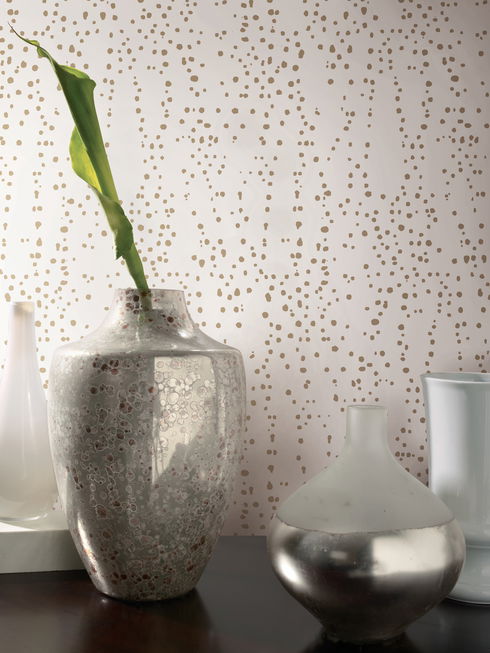 Star Struck Cream & Gold Wallpaper
