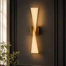 Online Designer Bedroom Modern Luxury Large LED Wall Sconce With Acrylic Panel
