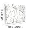 Wildflower Sprigs Black & White Peel & Stick Wallpaper thumbnail 6