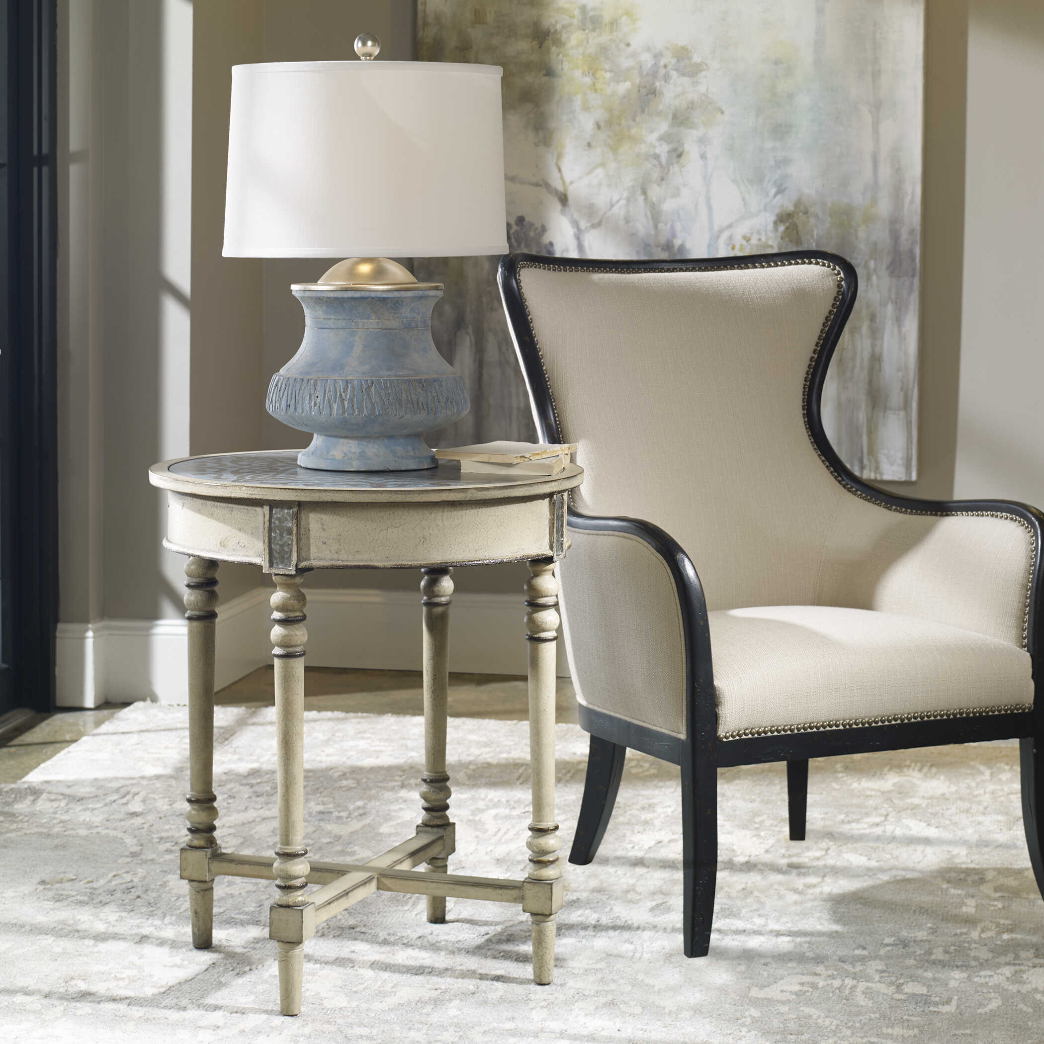 Sandy Wing Back Armchair large image 