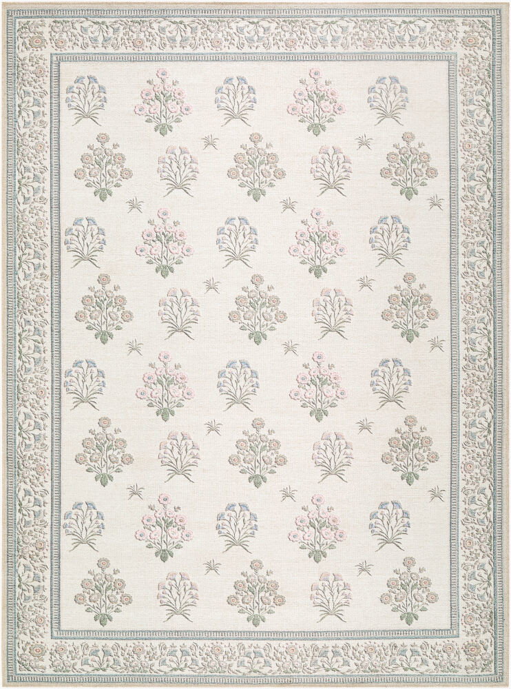 Thistle Machine Woven Rug, by Surya, 9'0.27" length x 6'6.74" width