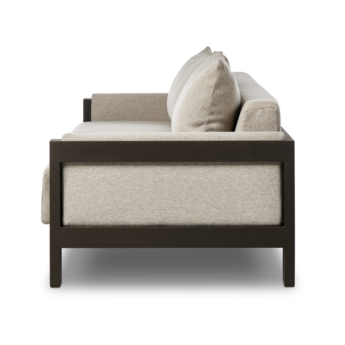 Chapman Outdoor Metal Sofa-106', Outdoor Sofa by Four Hands, 8'10" width x 2'8" height x 3'1" depth View 3