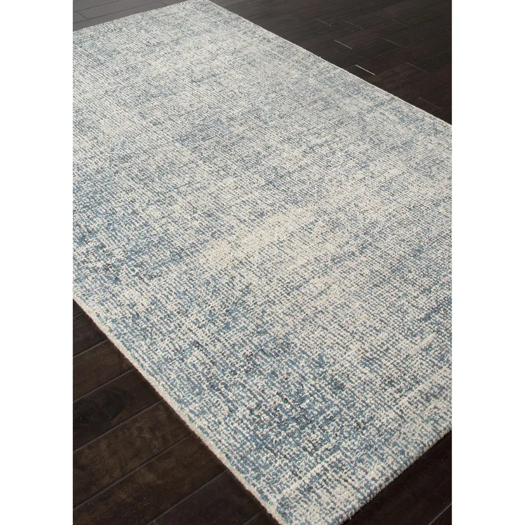 Ivory/Blue Area Rug large image 