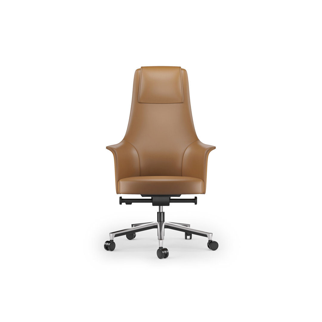 Bolo Swivel Executive Chair, Office Chair by BDI, 28" width x 49" height x 26" depth View 7