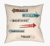 Lodge Cabin Accent Pillow, Decorative Pillow by Surya, 16" length x 16" width thumbnail