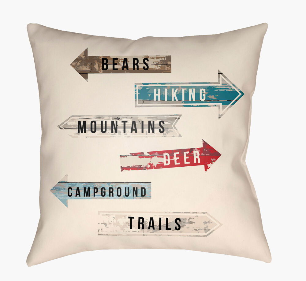 Lodge Cabin Floor Pillow large image 