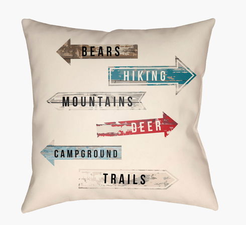 Lodge Cabin Floor Pillow