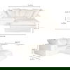 Clay Nook Modular Sectional Cream White, Sectional Sofa by Moe's Home, 89" width x 32.5" height x 89" depth thumbnail 3