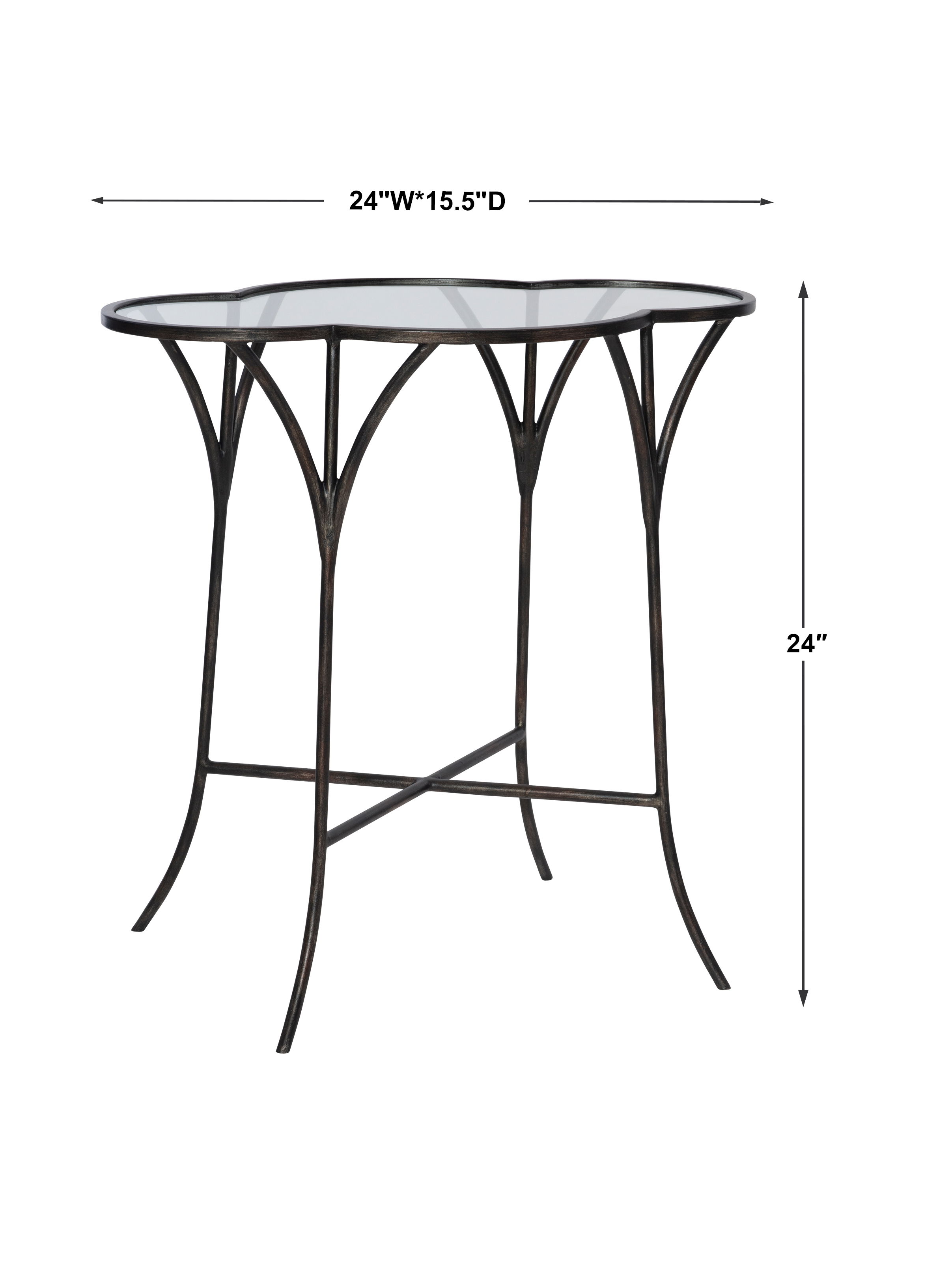 Adhira Glass Accent Table large image 