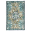 Jaipur Living Modify Handknotted Medallion Teal Olive Area Rug thumbnail 0