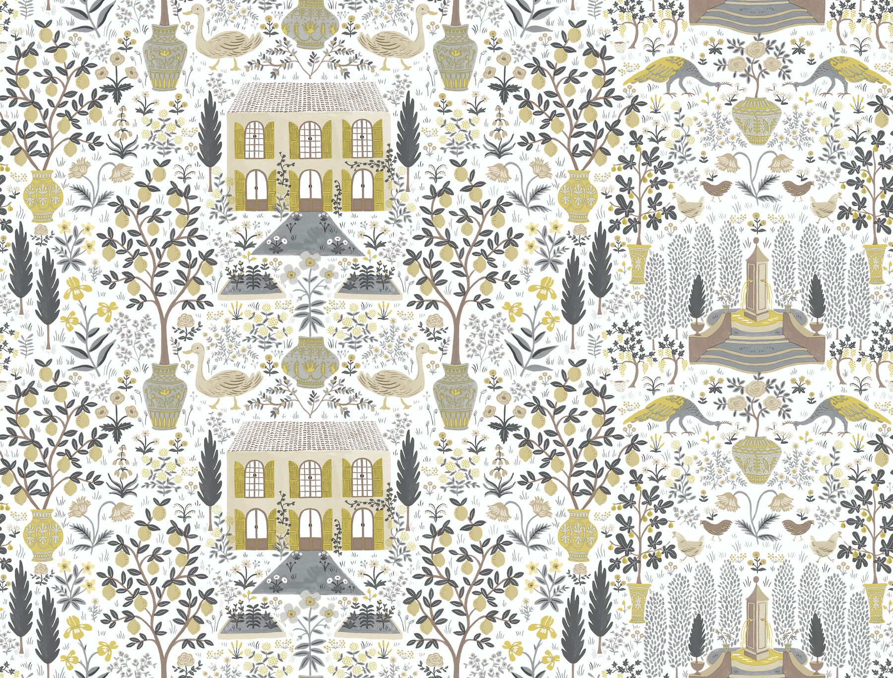 Camont Linen & Gold Wallpaper large image 
