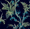 Enchanted Fern Navy & Green Wallpaper, by York Wall, 27' length x 2'3" width x 0.02" depth thumbnail