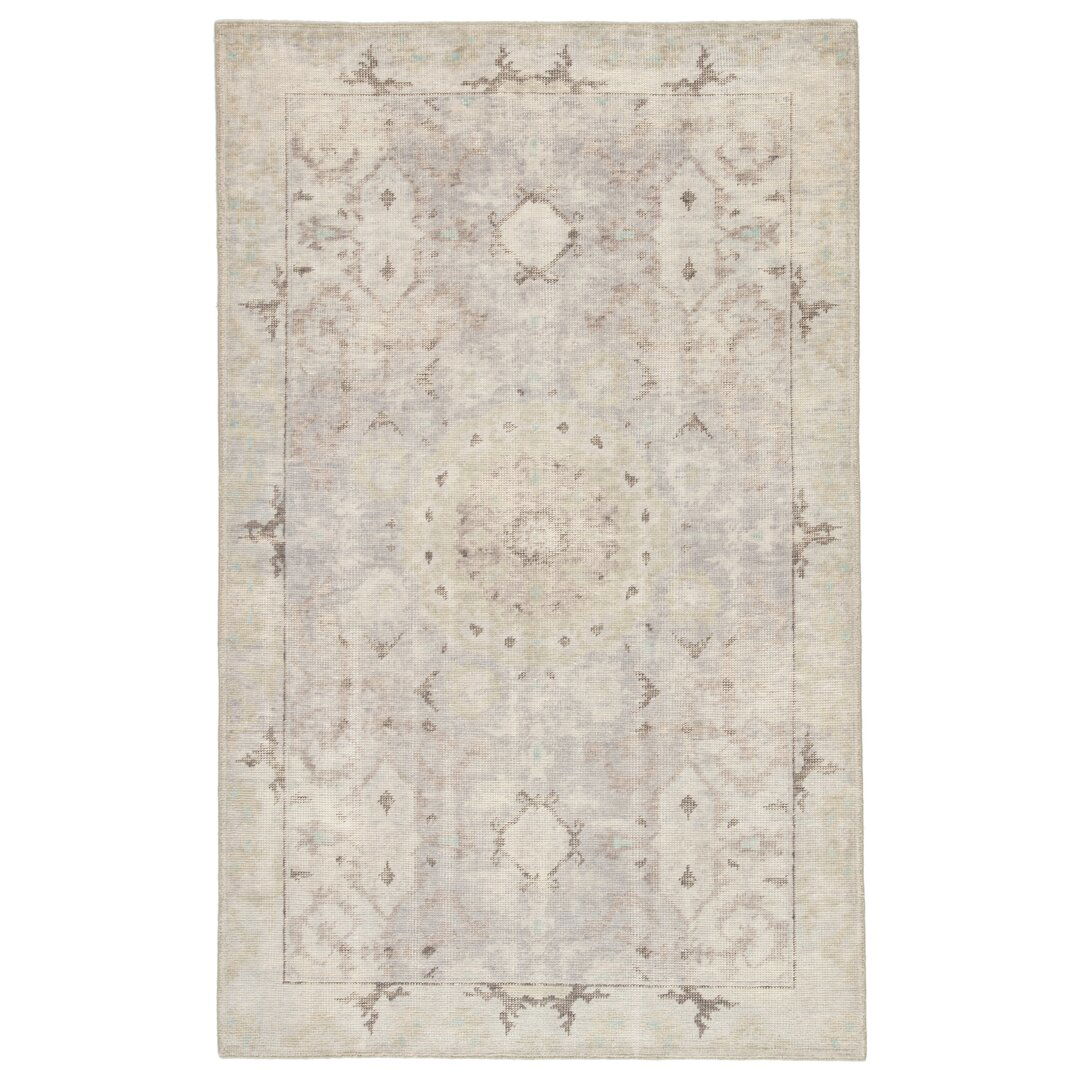 Kai Modify Overdyed Hand-Knotted Gray Area Rug large image 
