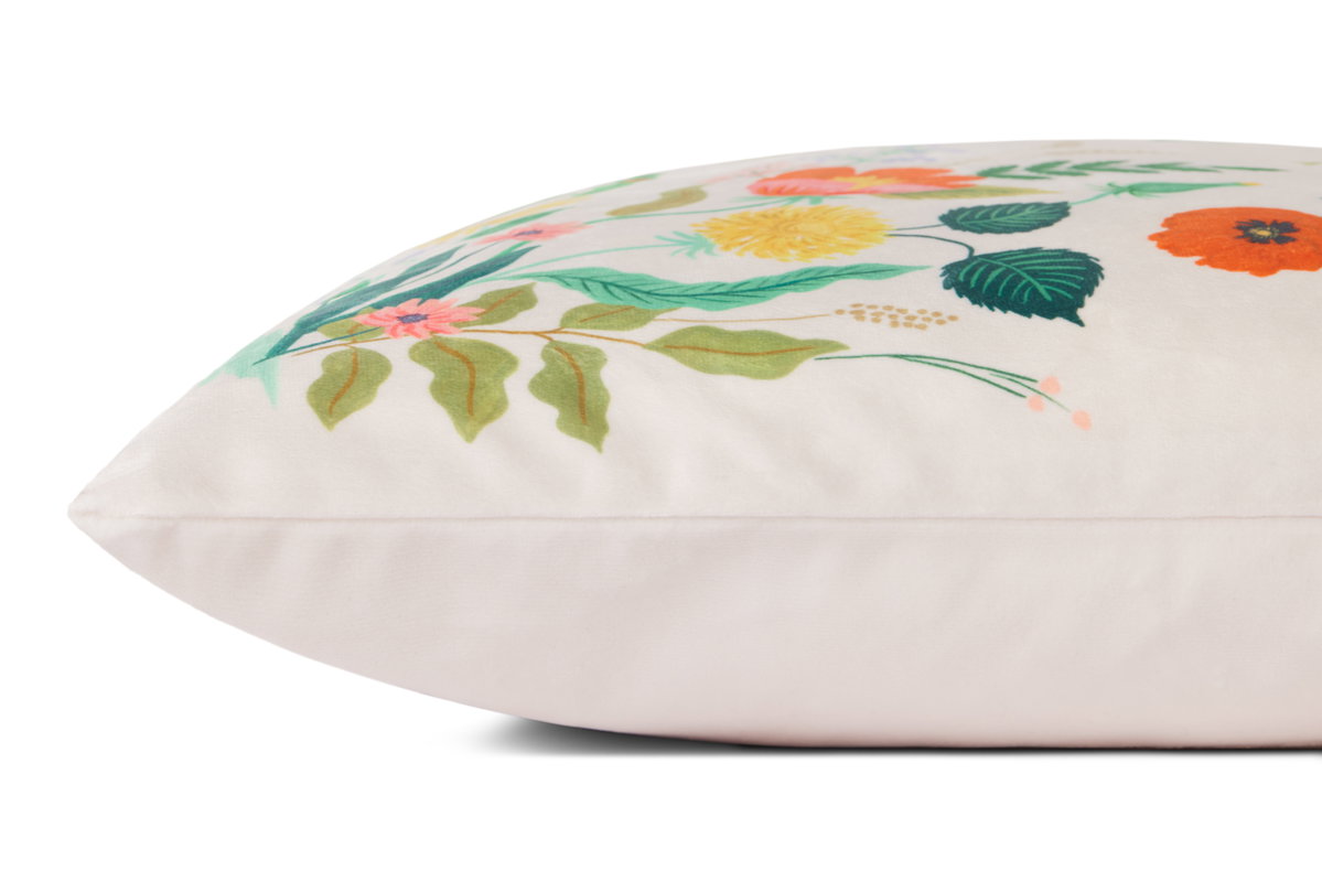 Rifle Paper Co. x Loloi No Name Pillow, Decorative Pillow, 22" length x 22" width View 4